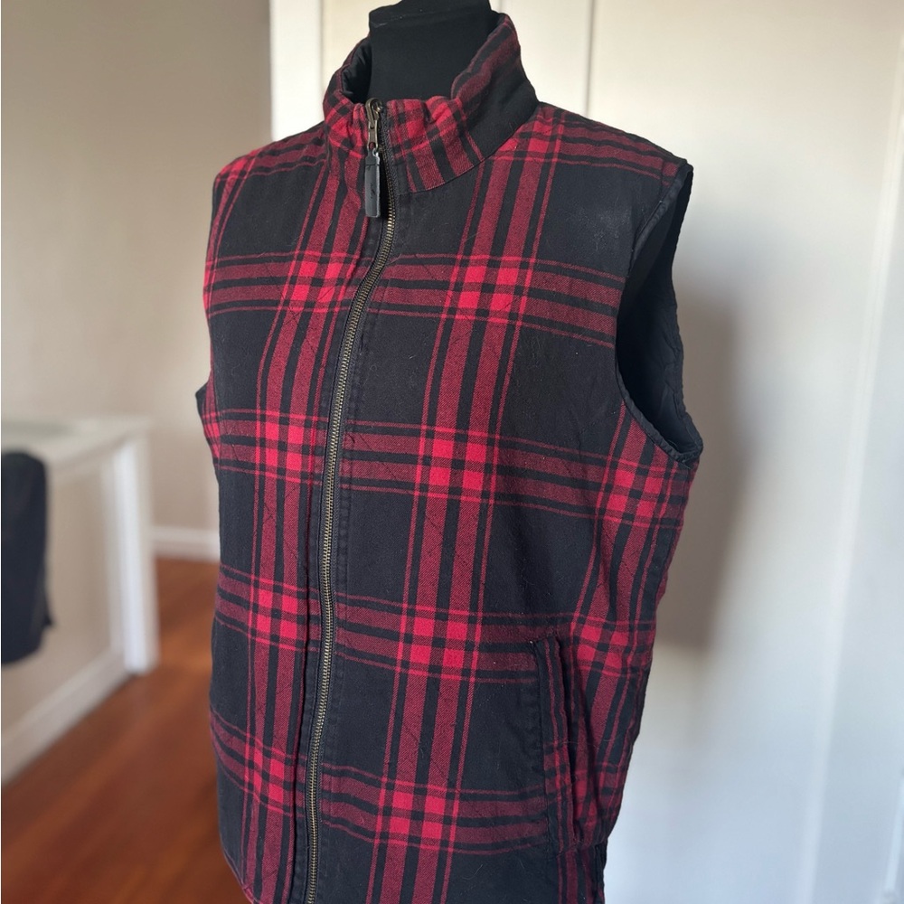 Plaid Reversible Vest